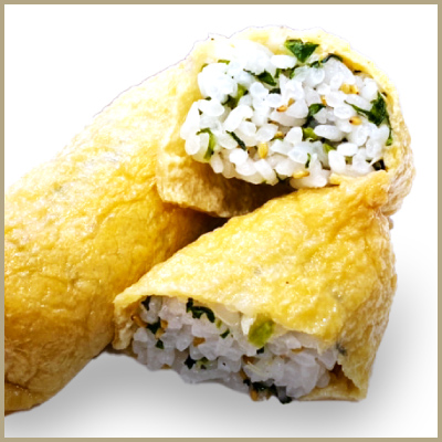 野沢菜ちりめん おいなり